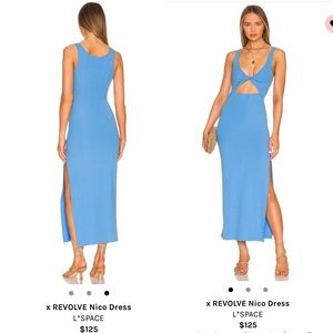 L*Space Nico Dress Cornflower size xs. Worn once - perfect condition